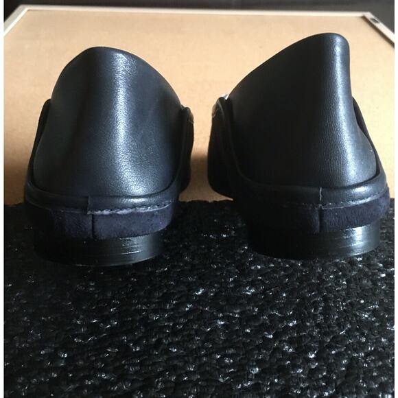 VINCE BRANINE Women's Blue Suede/ Nappa Leather Flat Loafer Slip Ons Size 6 - Picture 6 of 11